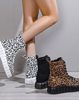 Leopard Print Women Shoes Platform Boots AliFinds