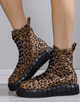 Leopard Print Women Shoes Platform Boots AliFinds