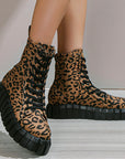 Leopard Print Women Shoes Platform Boots AliFinds