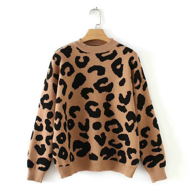 Leopard print pullover women AliFinds