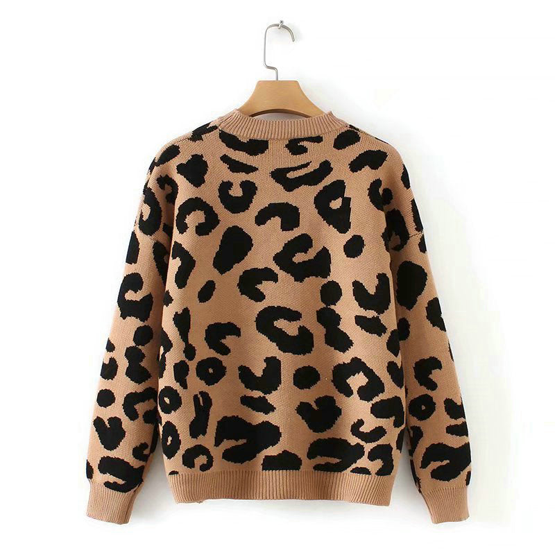 Leopard print pullover women AliFinds