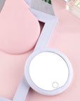 Make-up Mirror With Light To Carry Hand-held Vanity Mirror AliFinds