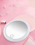 Make-up Mirror With Light To Carry Hand-held Vanity Mirror AliFinds