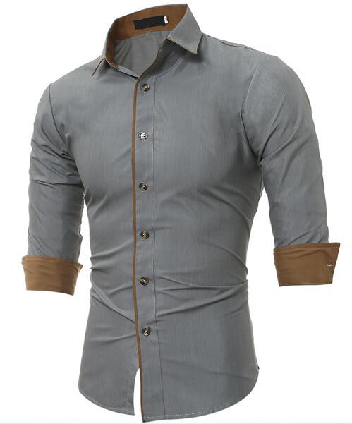 Men Casual Slim Fit Shirts AliFinds