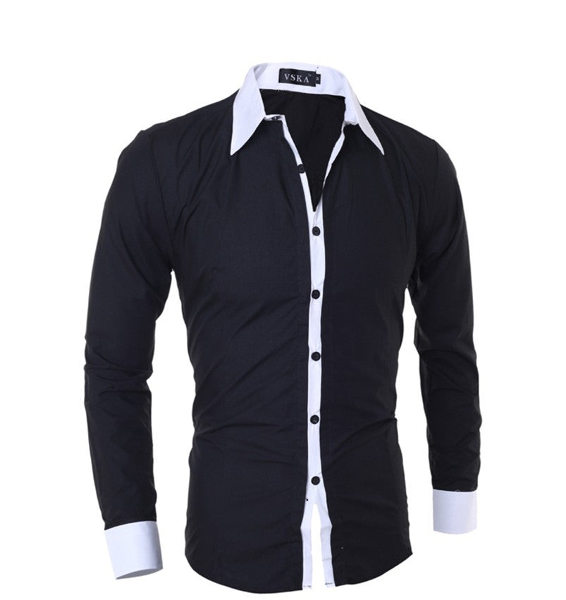 Men Casual Slim Fit Shirts AliFinds