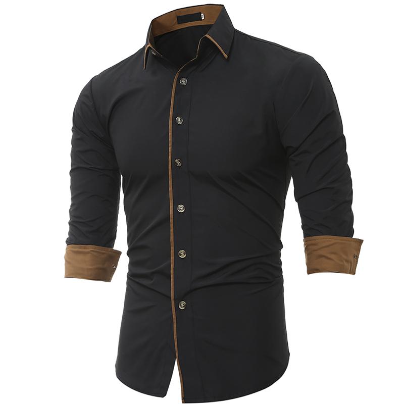 Men Casual Slim Fit Shirts AliFinds