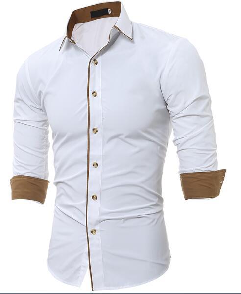 Men Casual Slim Fit Shirts AliFinds