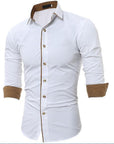 Men Casual Slim Fit Shirts AliFinds