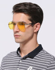 Men Polarized Driving Sunglasses Yellow Glasses For Goggles AliFinds