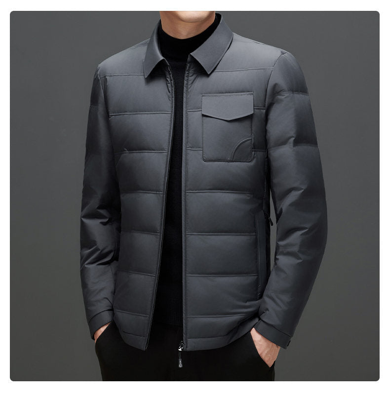 Men's Business Casual Down Jacket AliFinds