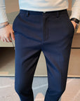 Men's Casual Pants Walf Checks Fabric Straight AliFinds