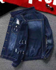 Men's Fashion Casual Denim Slim-fit Coat AliFinds