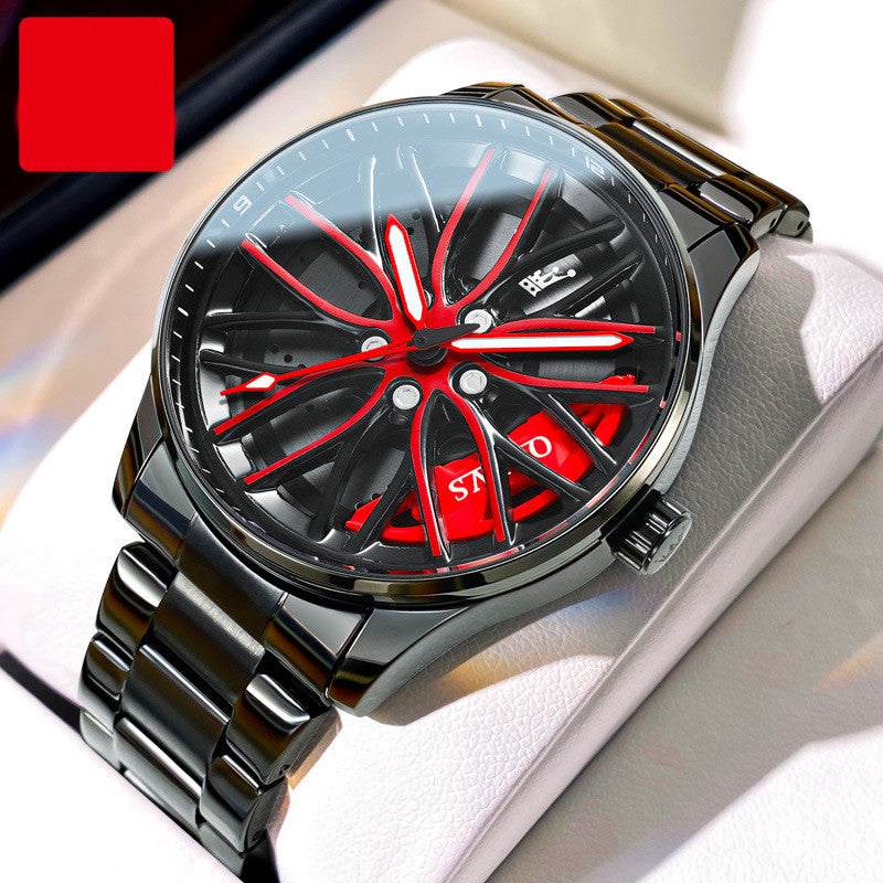 Men&#39;s Fashion Hollowed-out Luminous Waterproof Quartz Watch AliFinds