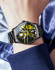 Men's Fashion Hollowed-out Luminous Waterproof Quartz Watch AliFinds