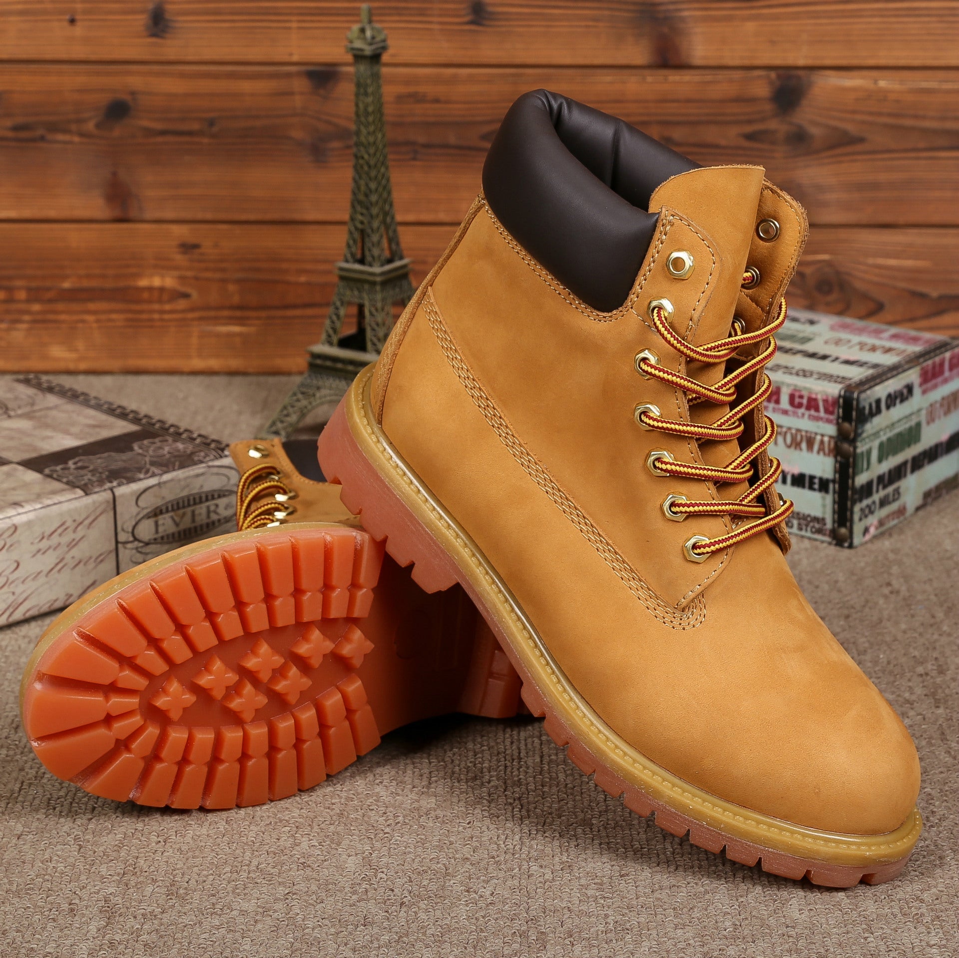 Men&#39;s Fashionable Warm High-top Boots AliFinds