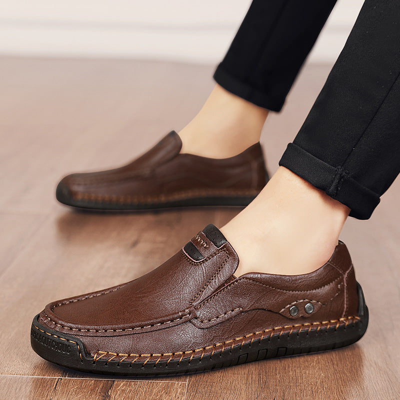 Men&#39;s Handmade Plus Size Leather Shoes AliFinds