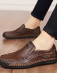 Men's Handmade Plus Size Leather Shoes AliFinds