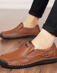 Men's Handmade Plus Size Leather Shoes AliFinds