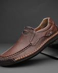 Men's Handmade Plus Size Leather Shoes AliFinds