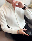 Men's Long-sleeved Business High-grade Slim Shirt AliFinds