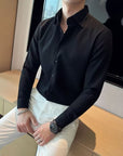 Men's Long-sleeved Business High-grade Slim Shirt AliFinds