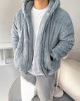 Men's Loose All-match Lamb Wool Thickened Hooded Sweatshirt AliFinds