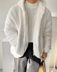 Men's Loose All-match Lamb Wool Thickened Hooded Sweatshirt AliFinds