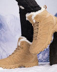 Men's Snow Boots Thickened Thermal Middle Tube AliFinds