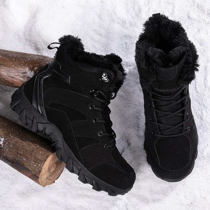 Men's Snow Boots Thickened Thermal Middle Tube AliFinds