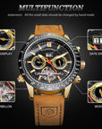 Men's Stylish And Versatile Automatic Mechanical Watch Waterproof AliFinds