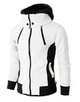 Men's Zip UP Hooded Jacket Fake Two Piece Sports Cardigan Casual Slim Sweatshirt Jacket AliFinds