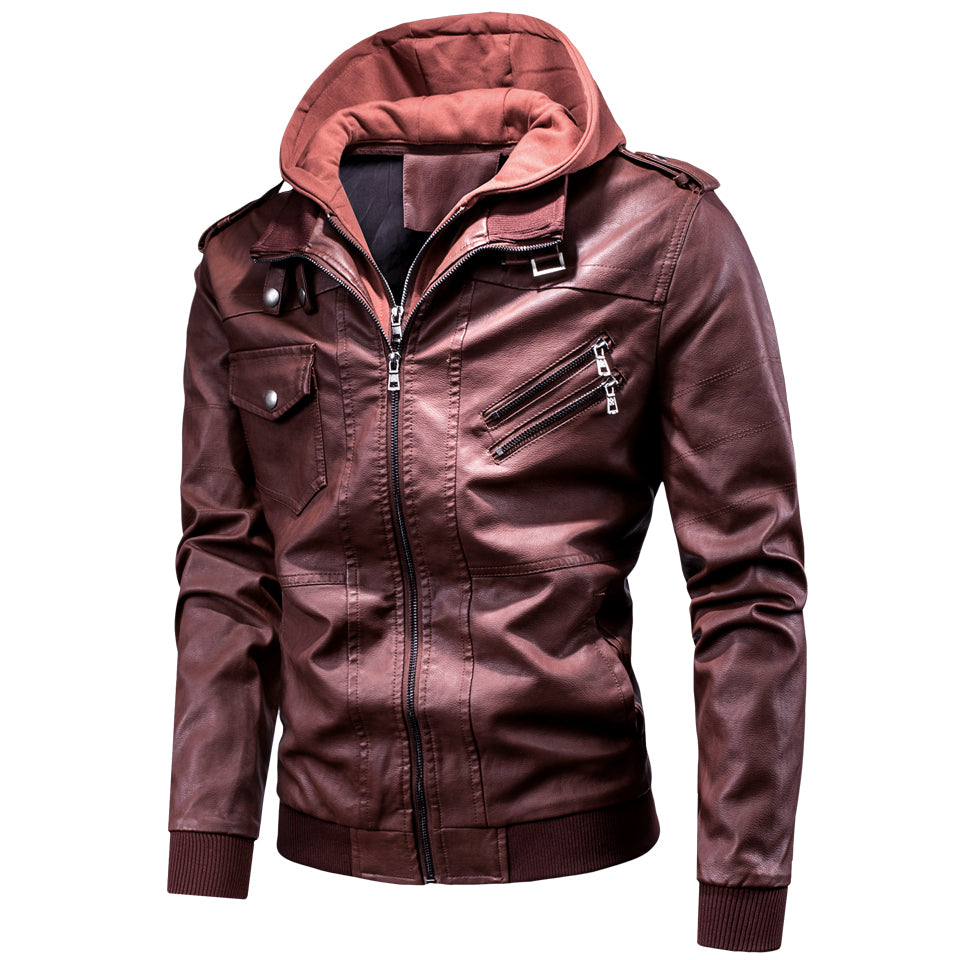 Men&#39;s jacket coat leather coat AliFinds