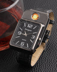 Metal electric heating wire cigarette lighter watch AliFinds