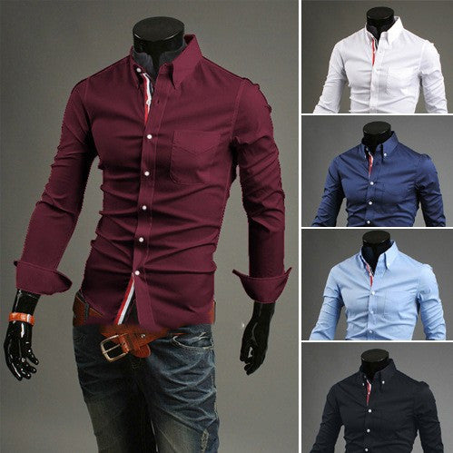 New Men&#39;s Long-sleeved Shirts For Men AliFinds