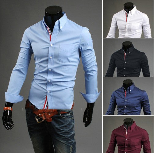 New Men&#39;s Long-sleeved Shirts For Men AliFinds