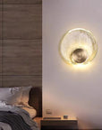 New Nordic Modern Light Luxury Crystal Copper Wall Lamp AliFinds