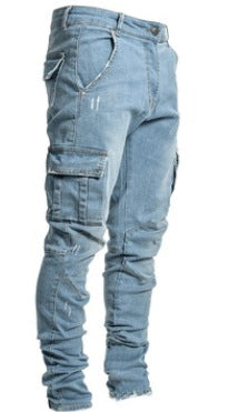 New Skinny Jeans With Side Pockets And Feet For Men AliFinds