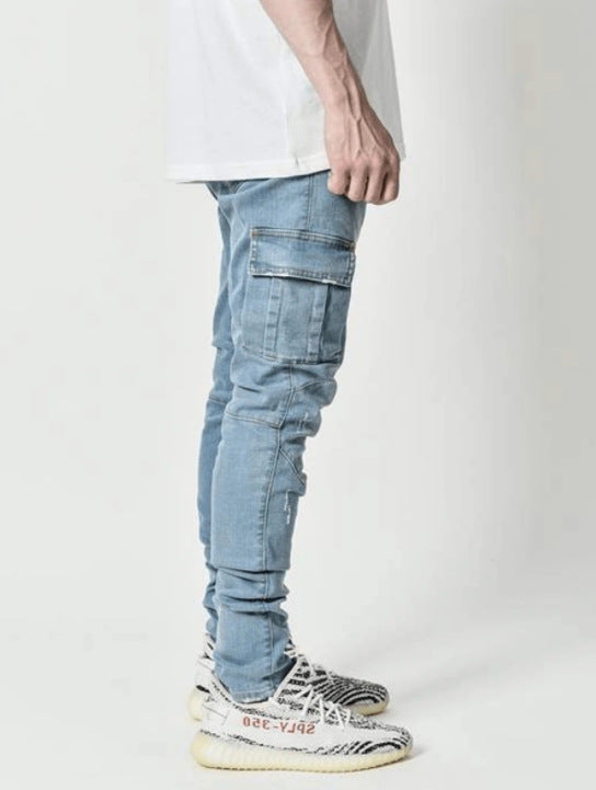 New Skinny Jeans With Side Pockets And Feet For Men AliFinds