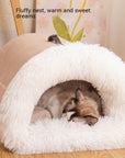 New Splice Portable Pet Nest Portable Autumn And Winter Warm Dog Nest Moisture-proof Long Fur Cat Nest Cross Border Pet Nest AliFinds