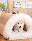 New Splice Portable Pet Nest Portable Autumn And Winter Warm Dog Nest Moisture-proof Long Fur Cat Nest Cross Border Pet Nest AliFinds