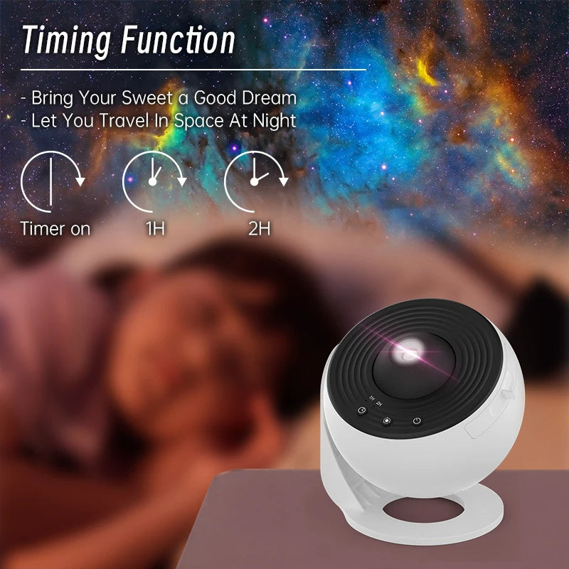 Night Light Galaxy Projector Starry Sky Projector 360 Rotate Planetarium Lamp For Kids Bedroom Valentines Day Gift Wedding Deco AliFinds