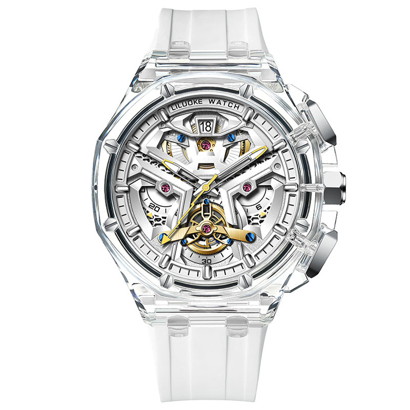 Three-Dimensional Hollow Carved Luminous Quartz Watch MEN