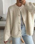 Round Neck Single-breasted coat