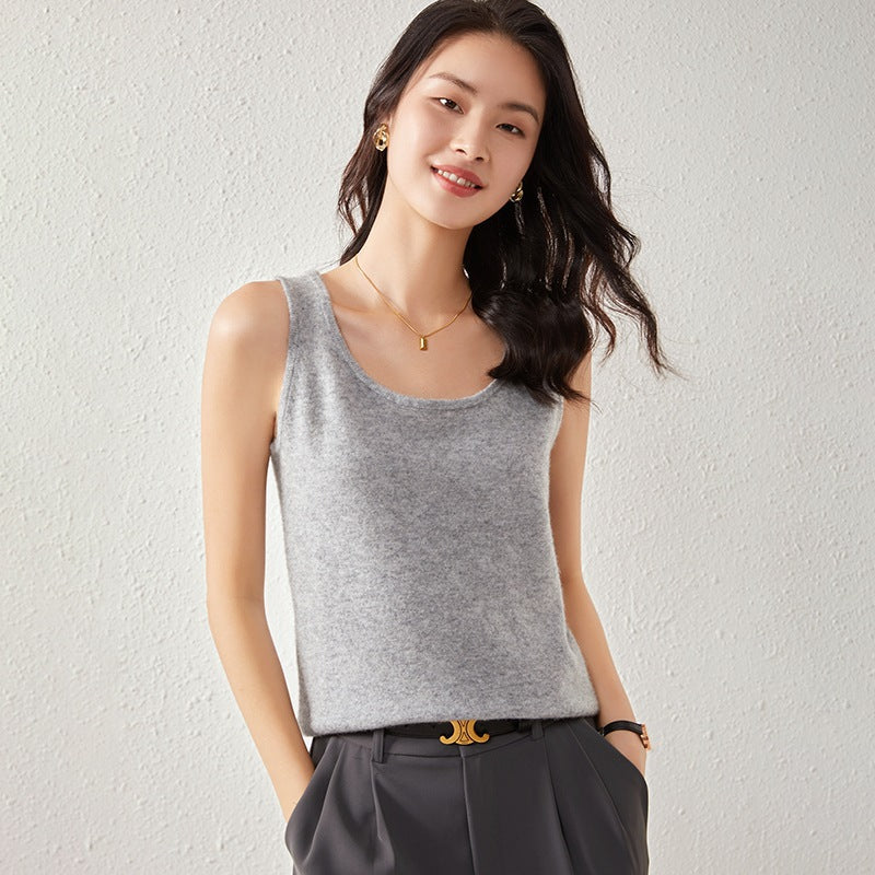 Cashmere Sweater Women&#39;s Camisole Close-fitting Inner Wear