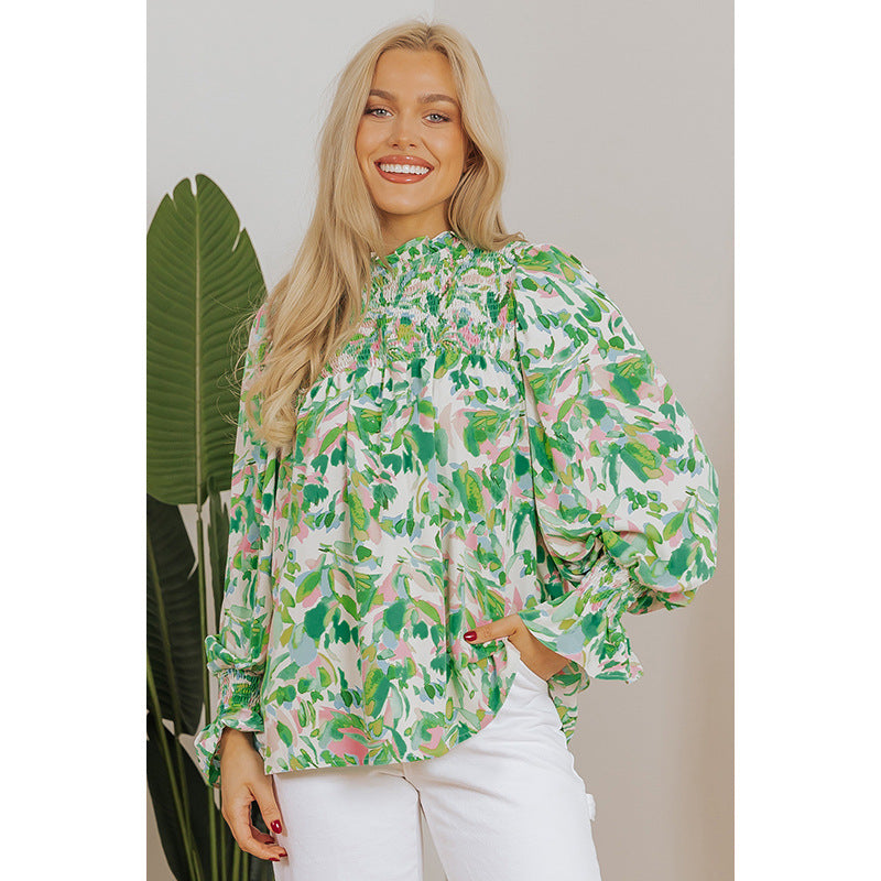 🌿 Loose Printed Top for Women – Effortless Boho Chic
