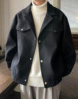 Thick Wool Pilot Jacket High-grade Coat For Men