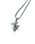 S925 Sterling Silver Vintage Skull & Angel Pendant - Geometric Gothic Jewelry (Seiko Crafted, Unisex Statement Necklace)