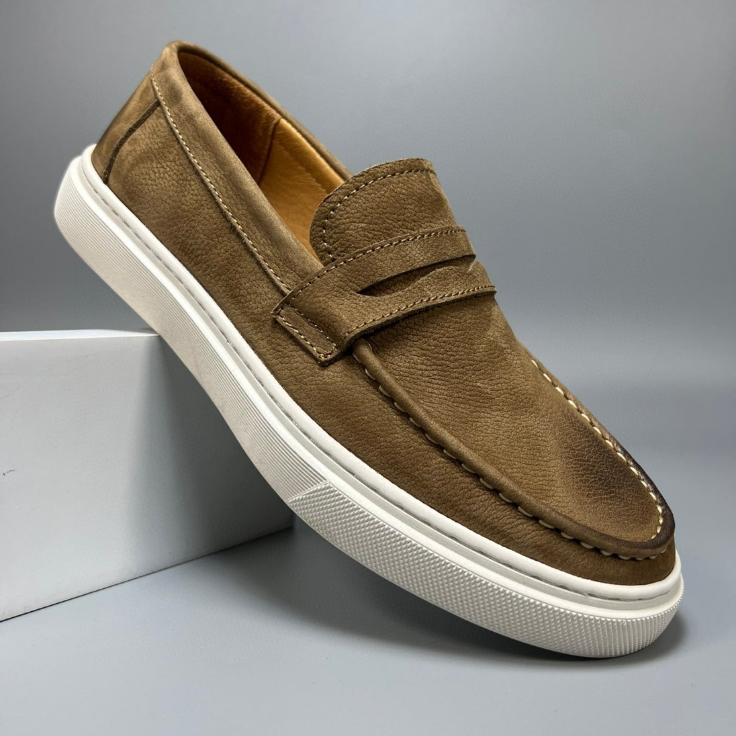 Men&#39;s Genuine Calf Leather Shoes