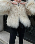 Women's Warm Long Sleeves Fur Coat