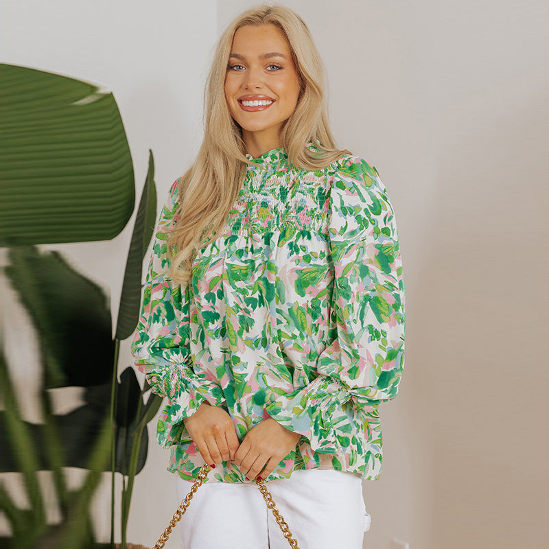 🌿 Loose Printed Top for Women – Effortless Boho Chic